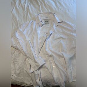 Abercrombie oversized linen button up